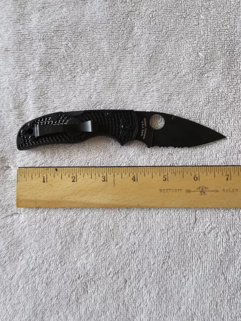 Spyderco Native 5 Combo Blade CPM S35VN Folding Knife