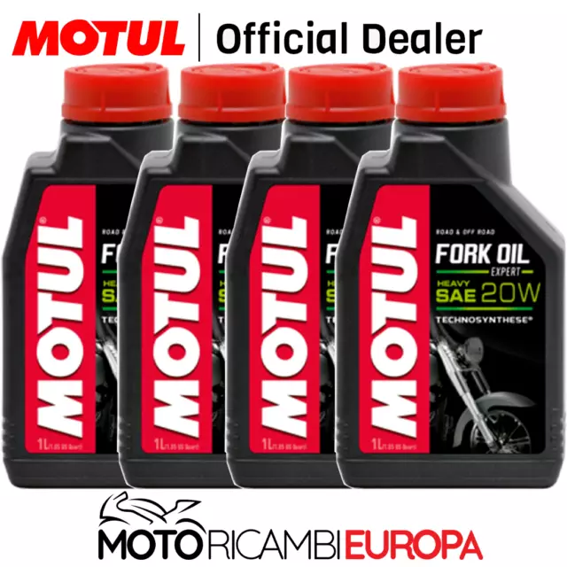 4 Litro Olio Forcella Motul Fork Oil Expert Heavy Sae 20W Technosynthese