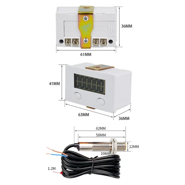 Schermo Alta Definizione BEM 5C Contatore Elettronico per Macchine Rotanti