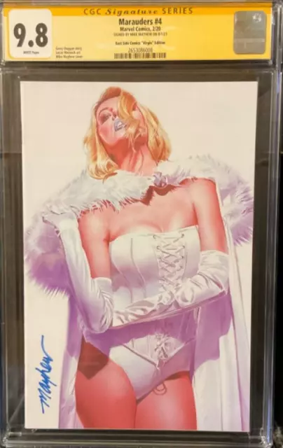 Marauders #4 Virgin Variant Exclusive Signed MIKE MAYHEW CGC SS 9.8 Emma Frost