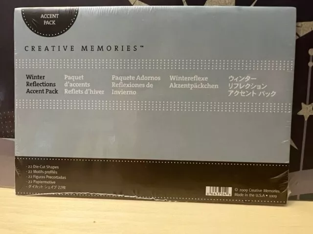 CREATIVE MEMORIES Accent Pack - WINTER REFLECTIONS - New - Unopened