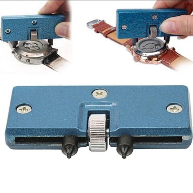 Watch Back Case Opener Screw Repair Tool Kit Cover to Remover Battery Change.