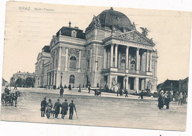 AK aus Graz, Stadt-Theater, Steiermark   (K2)