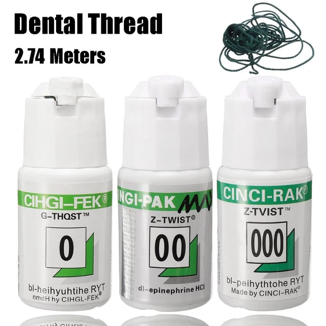 DENTIST MATERIAL GUM Line Gingival Retraction Cord Dental Thread ...