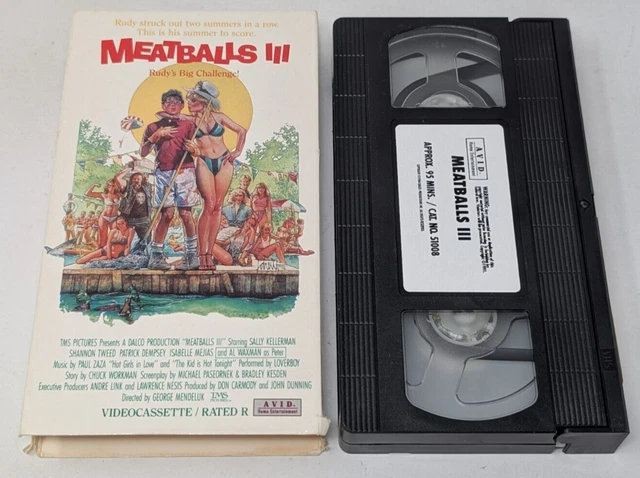 MEATBALLS III 3 VHS Tape 1991 Patrick Dempsey Al Waxman 1987 Sex Comedy VTG £11.95 - PicClick UK
