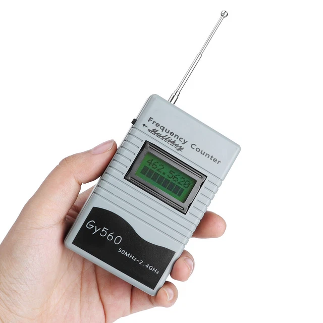 GY560 Contatore di frequenza portatile bidirezionale da 50 MHz a 2,4 GHz