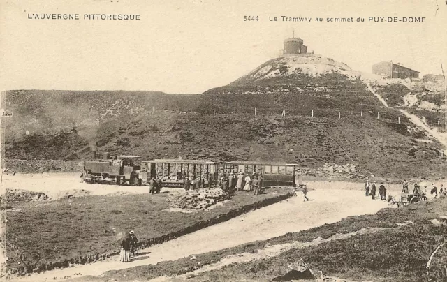 Postcard L'auvergne Picturesque Le Tramway Au Top Du Puy De Dome