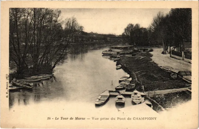 CPA CHAMPIGNY-sur-MARNE Marne - Vue prise du Pont (1352002)
