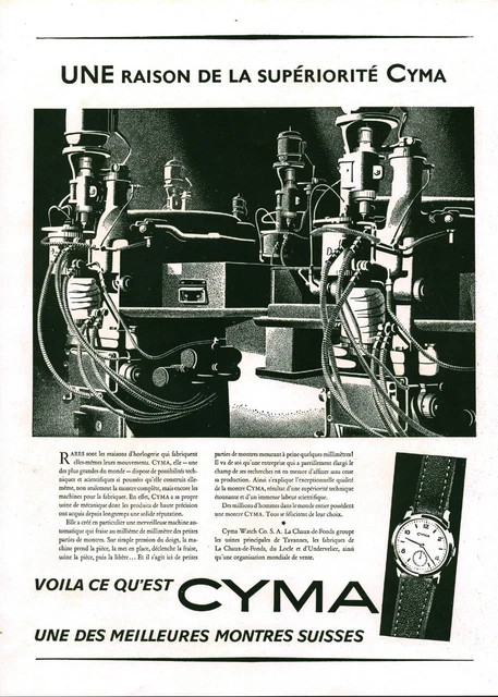 Ancienne Montre Mécanique CYMA - Vintage - Occasion (portée)
