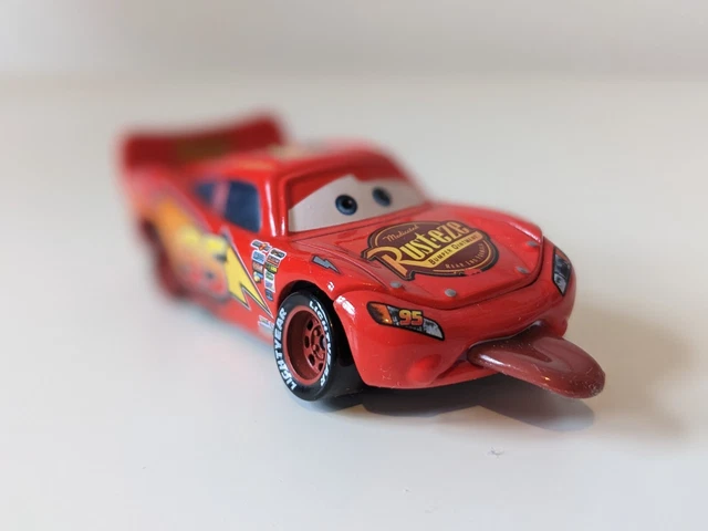 DISNEY PIXAR CARS Lightning McQueen Finish Line Tongue Out 1 :55