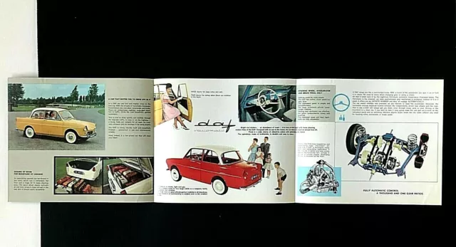 Vintage 1960 1961 Daf Variomatic Sales Brochure Color photos Features Specs