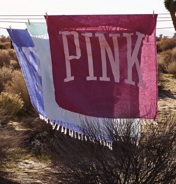 Manta Victoria's Secret 2017 playa verano primavera edición limitada rosa azul nueva