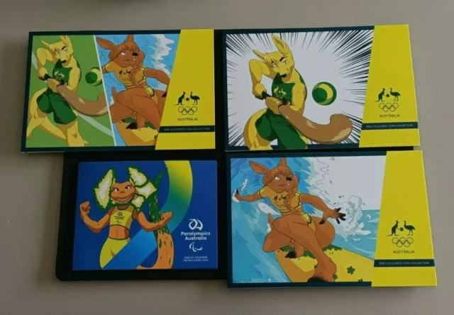 2020 Tokyo Olympics Paralympics $2 Coin Sets X 4 Full Set All Different Folders