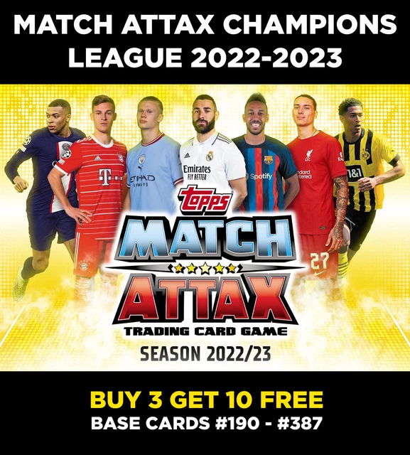 MATCH ATTAX 2022/23 22/23 Champions League Carte Parallele Cristallo