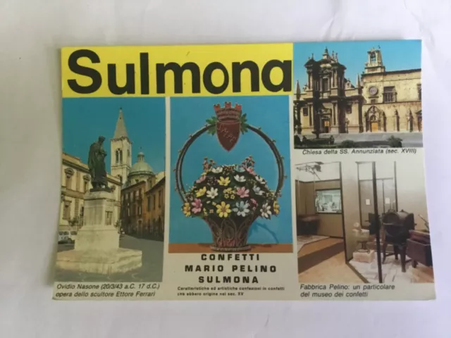 Italia - Cartolina - Sulmona (L’aquila) Lavoro Artistico In Confetti