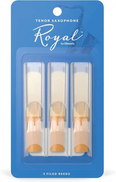 Rico Royal 2.5 Strength Reeds for Tenor Sax Pack of 3