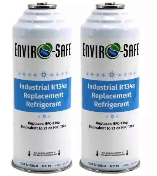 R 134a Refrigerant Replacement Cans- Coldest Refrigerant for Auto - 2 Pack