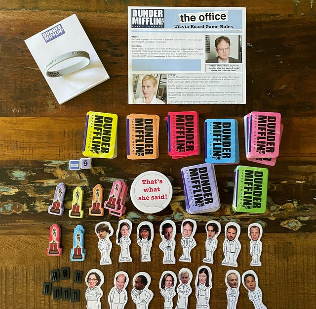 THE OFFICE TRIVIA Board Game Pressman Dunder Mifflin NBC 100 Complete