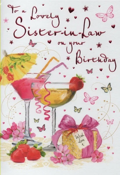 Hppy Birthdy To Very Lovely Sister-in-Lw Crd Kuwit | Ubuy