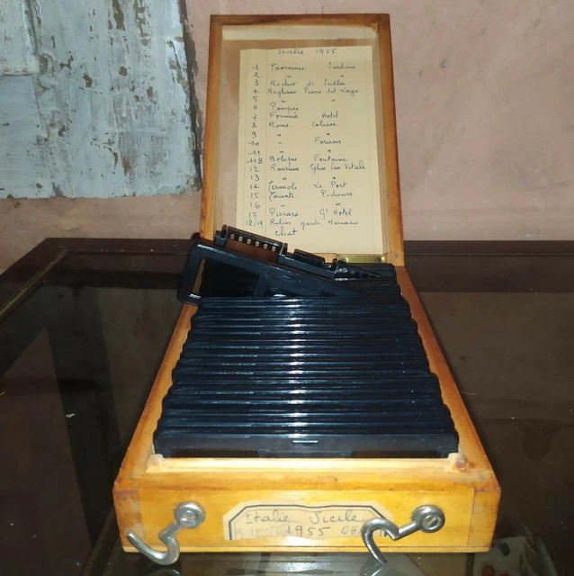 Verascope F 40 Stereoscope Box 23 Color Views Italy Sicily 1955 2