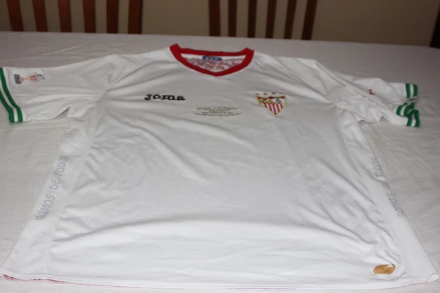 CAMISETA Matchworn SEVILLA FC JOMA 2007-08 (Home) LFP 14 ESCUDÉ Julien