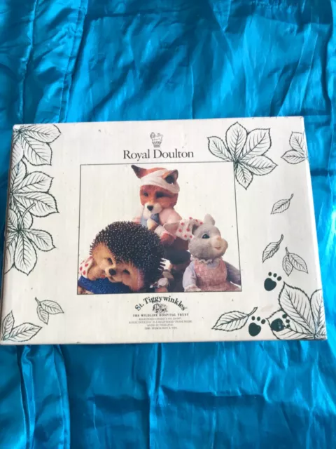 Royal Doulton St Tiggywinkles Animal  Figure Helping Hands. Boxed