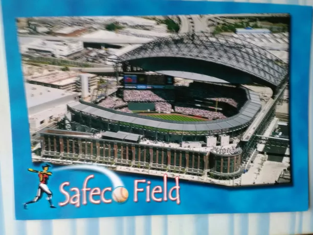 Aerial View Over Safeco  Field  Post Card  Seattle Washington