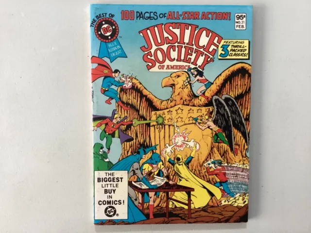 Blue Ribbon Digest 21 Justice Society of America 1982 George Perez Hitler FN/FN+