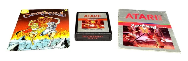 Swordquest: FireWorld (Atari 2600, 1982) Cart, Manual & DC Comic End Sheet Only