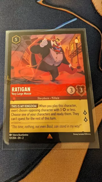 Ratigan Very Large Mouse 121/204 Disney Lorcana - Rise of the Floodborn