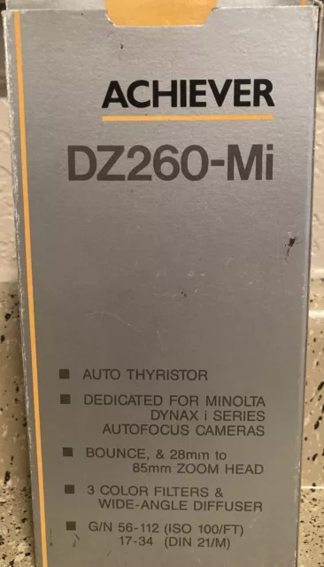 Achiever DZ260-Mi AUTO THRISTOR FOR MINOLTA DYNAX i SERIES BRAND NEW IN BOX