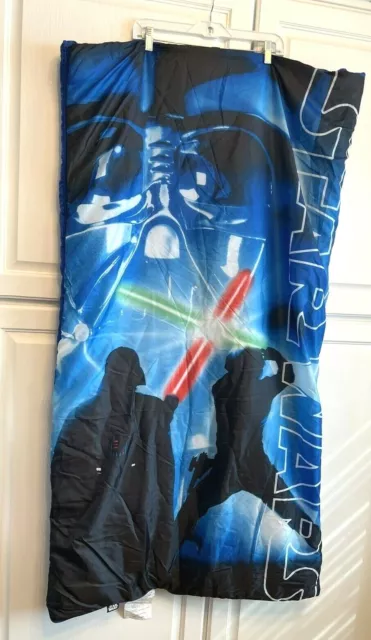 Star Wars Darth Vader Luke Silhouette Reversible Kids Sleeping Bag - 30" x 54"