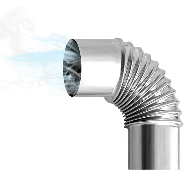 Wood Stove Chimney 90 Degree Elbow Pipe For Outdoor