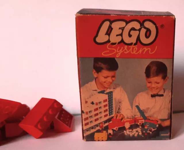 LEGO Système Tri Boîte Collectrice Rangement Caisse Rouge Vintage #2