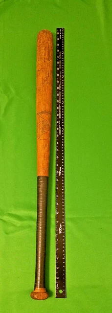 Batte de softball en bois vintage d'une valeur #498SB noir, rouge et