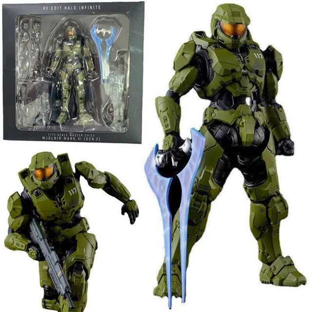 HALO INFINITE MASTER Chief Action Figure Desktop Model Statue PVC Toys