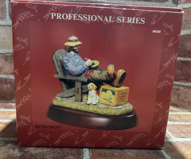 Emmett Kelly Jr Professional Series Retirement Figurine #9630 1997 Flambro RARE