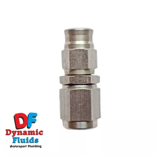 M10x1 Metric Straight Stainless Steel Hose Fitting -3 Hose