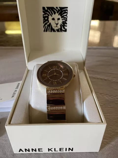 Anne Klein rose gold  Chocolate 2947 Ladies Watch Women’s NIB Brand new