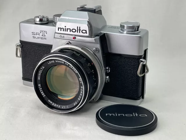 [Exc+4] MINOLTA SRT Super 35mm SLR Film Camera / MC Rokkor-PF 50mm f1.7 JPN #504