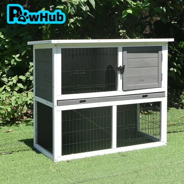 PawHub Small Wooden Chicken Hen Coop Rabbit Hutch Guinea Pig Cage