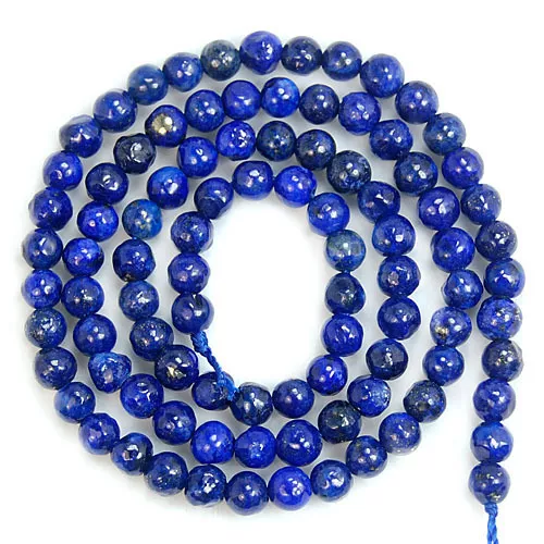 Natural Lapis Lazuli Gemstone Beads 15" 4mm 6mm 8mm 10mm 12mm 14mm Pick Size