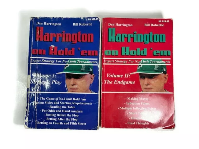 Harrington On Hold Em Volume 1 & 2 2004-2005 Poker Books