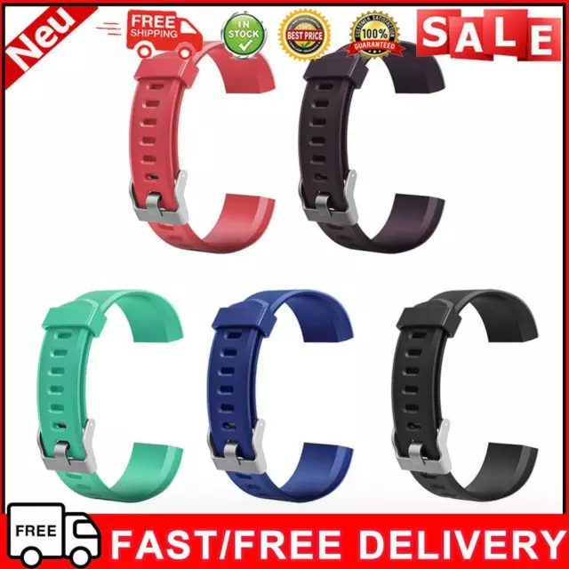 Silicone Watch Band Bracelet Wrist Strap Replacement for ID115Plus HR Smartwatch