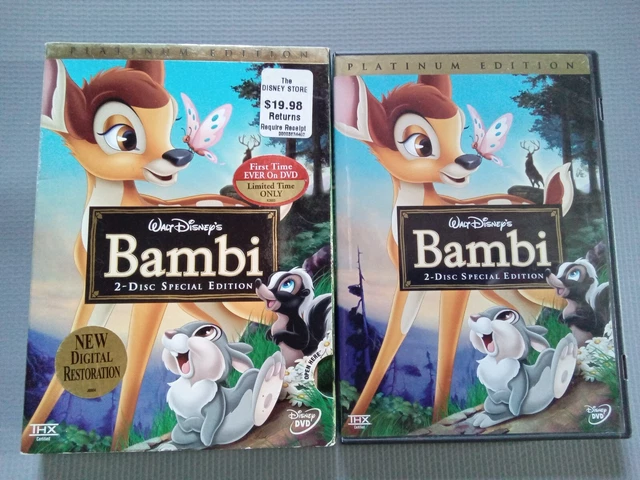 Bambi (DVD, 2005, 2-Disc Set, Special Edition/Platinum Edition) LIKE NEW!