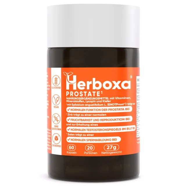 Herboxa Prostate (1) mit ENOTPROST trägt zur normalen Funktion der Prostata bei