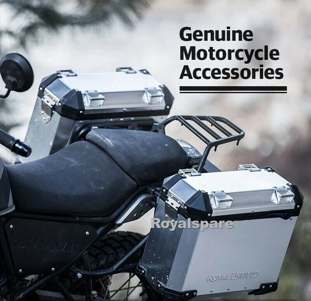 Royal Enfield Himalayan "PAIRE DE VALISES EN ALUMINIUM, ARGENT" avec FILTRE...
