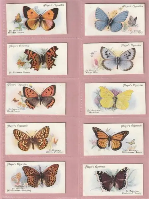 John Player & Sons  Butterflies  Full Set Of 50 Vg++++ 1932