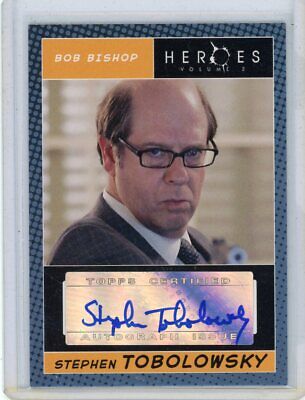 STEPHEN TOBOLOWSKY as BOB BISHOP 2008 TOPPS HEROES VOLUME 2 Autograph AUTO CARD