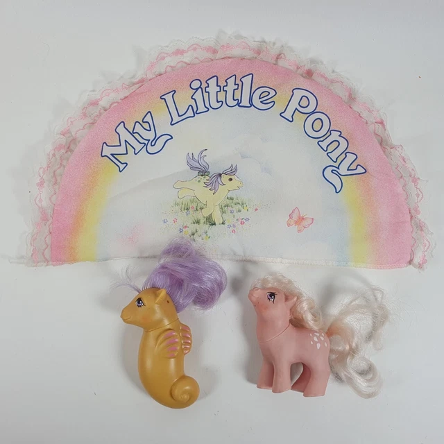 My Little Pony Baby Cotton Candy Sea Star Sea Ponies Doll Bedding Pillow G1 My Little Pony Baby Cotton Candy Sea Star Sea Ponies Doll Bedding Pillow G1